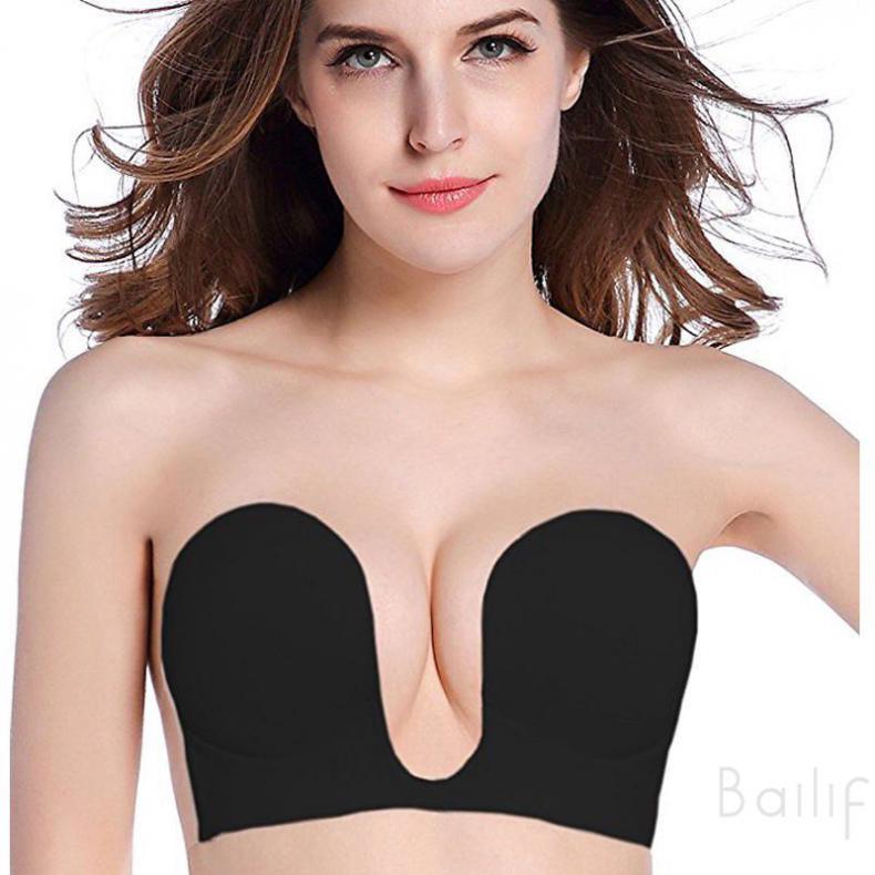 Áo ngực nữ không dây phối dây đai lưng trong suốt gợi cảm