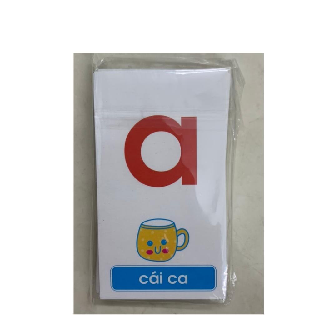 Bộ Thẻ Flashcard chữ cái chữ ghép - Bộ Thẻ  Flashcard học toán cho bé