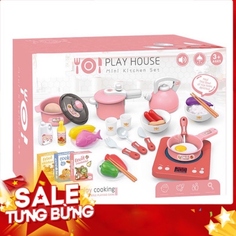 Bộ Nấu Ăn Nhà Bếp 36 Chi Tiết Subeokiss Đồ Chơi Nhà Bếp Mẫu Mới 2022 Cho Bé