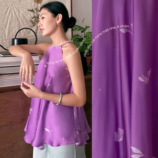 Sumire Store Áo yếm lụa Diên Phúc - Tím