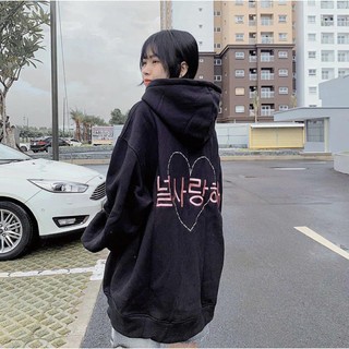 zip hoodie chữ hàn