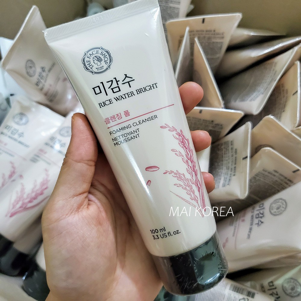 Sữa Rửa Mặt Gạo The Face Shop Rice Water Bright Cleansing Foam