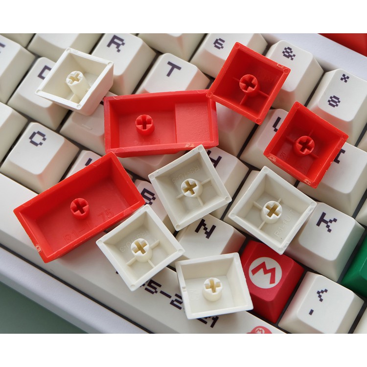 Nút bàn phím keycap Mario giá rẻ 120 nút filco, leopold, ikbc, nj68, keychron