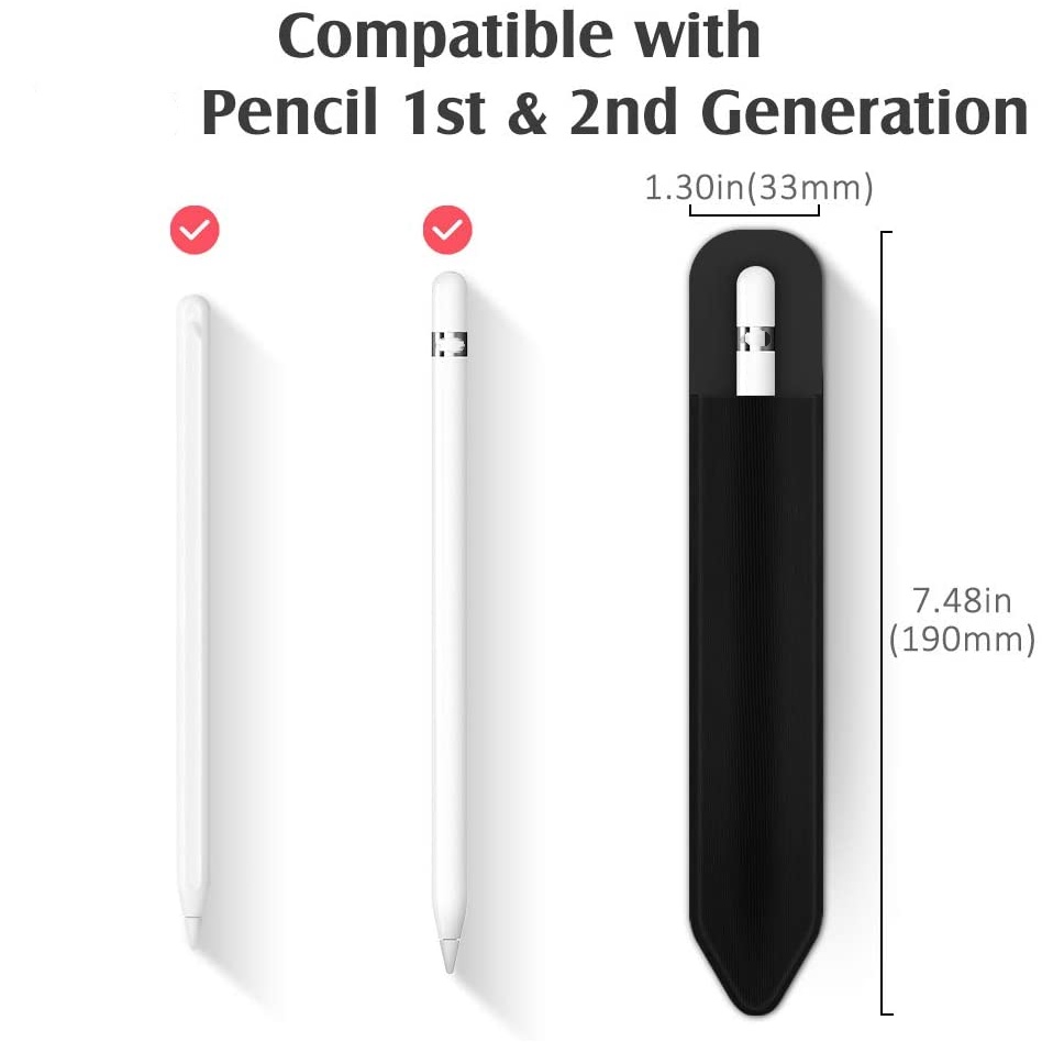 Bao Da PU Đựng Bút Chì Cho Apple Pencil 1st / 2nd Gen iPad 9th / 8th Gen iPad Air 5 / 4 iPad Pro 11 &amp; 12.9, iPad Mini 6