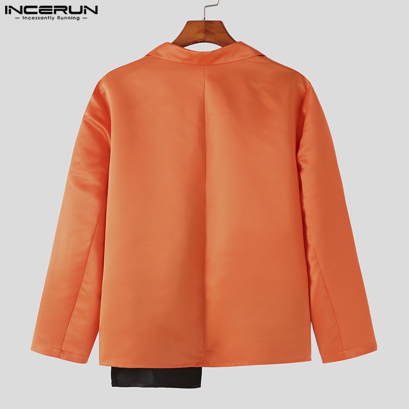 Áo khoác blazer INCERUN tay dài phối tua rua phong cách hippie thời trang cho nam