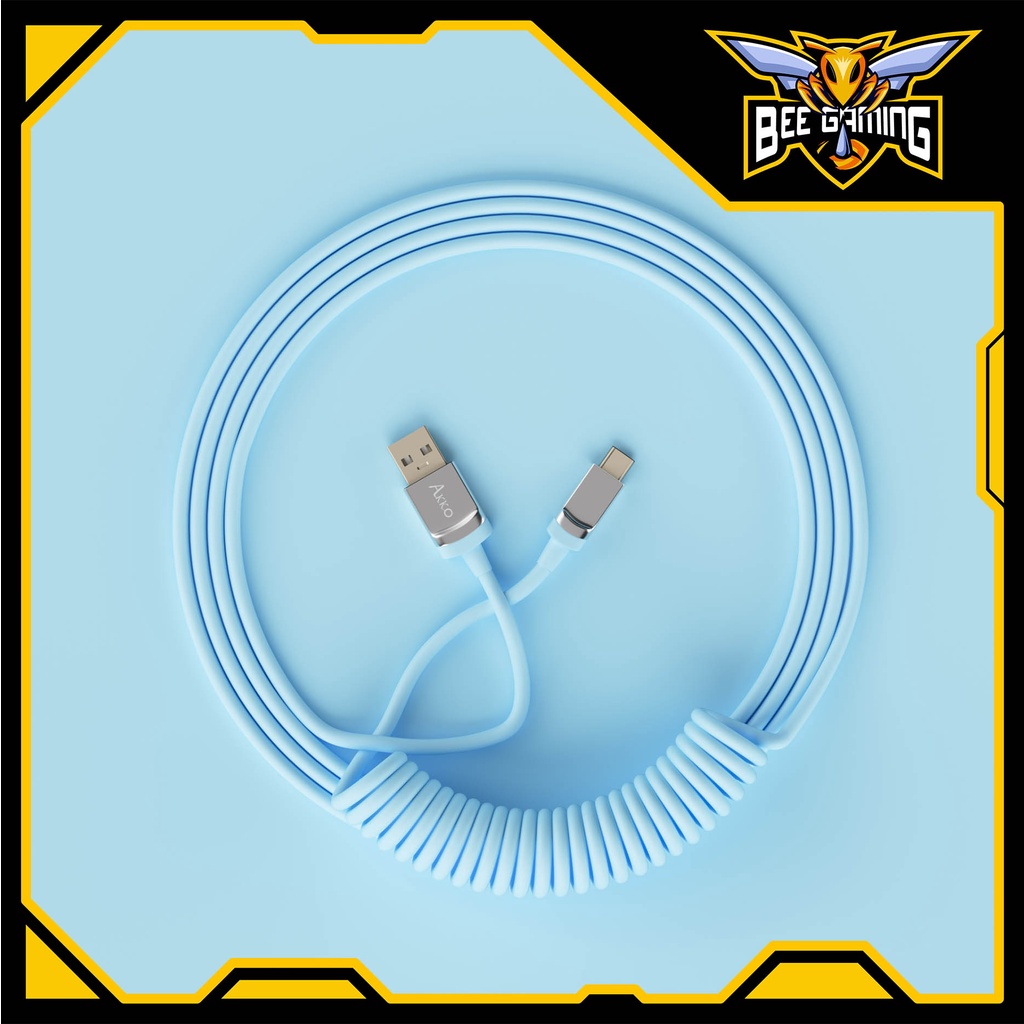Dây cáp custom AKKO Coiled Cable - Hàng chính hãng