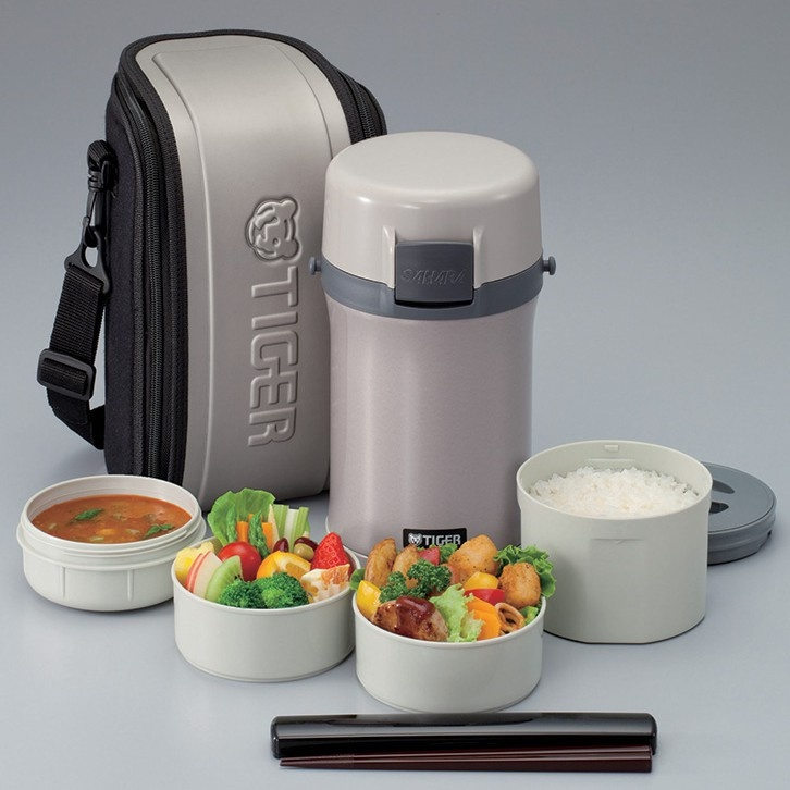 Hộp cơm giữ nhiệt nhựa 4 ngăn Tiger LWU-F200 - Hàng chính hãng