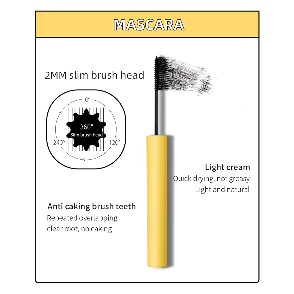 [Hàng mới về] Mascara dạng lỏng SHELOVES chuốt mi cong vút và dài hơn