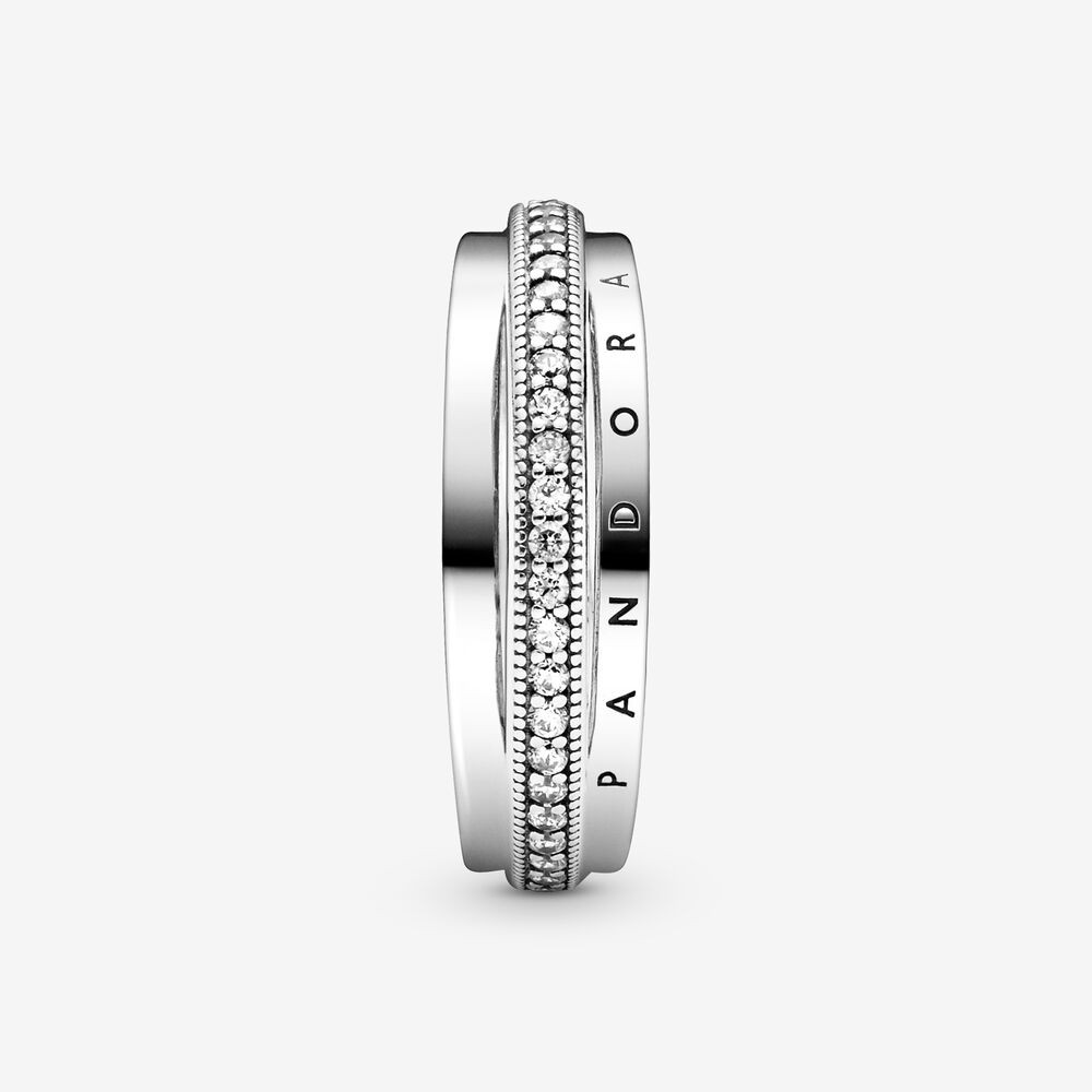 Crossover Pavé Triple shining Band Rings