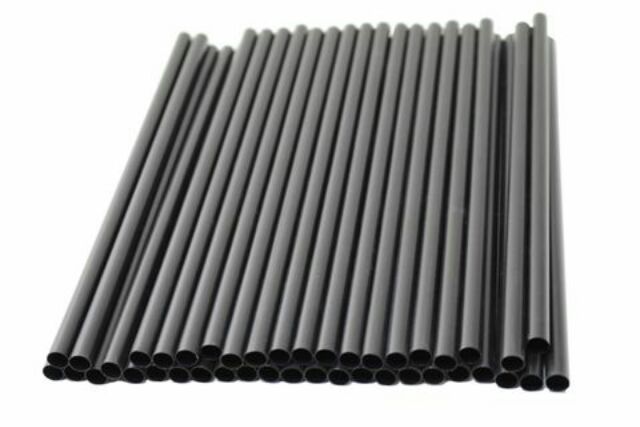 100g Ống hút thẳng đen huyền phi 6 / phi 8 / phi 12, hút trà sữa , nước ép , thạch , trân châu - Straw