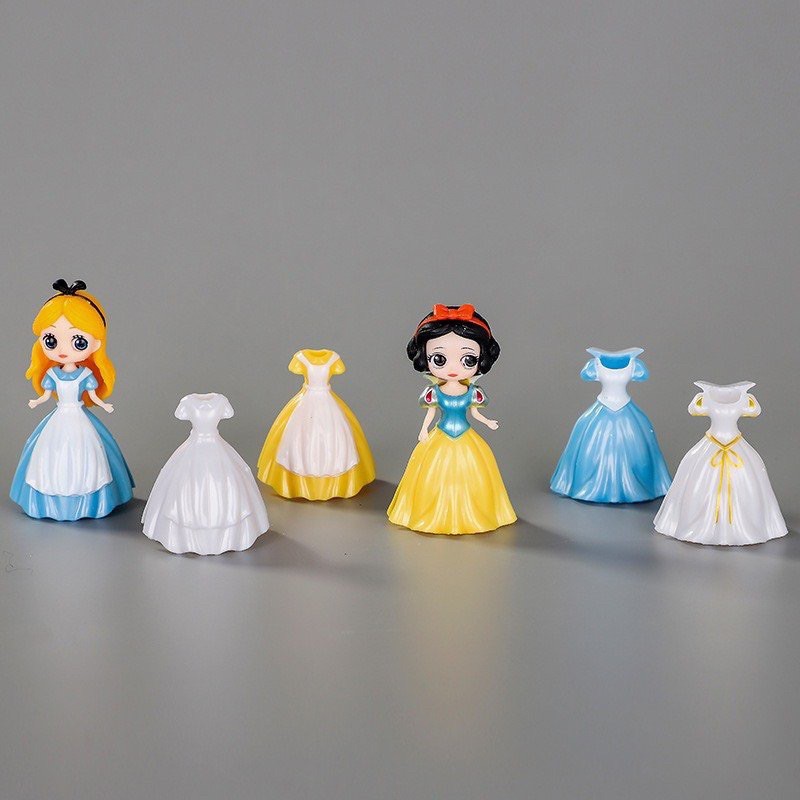 Set đồ chơi công chúa Disney kèm váy cho bé (set 6 công chúa tặng kèm 18 váy)