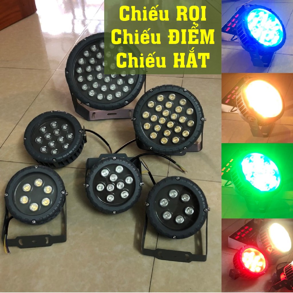 Đèn Led chiếu rọi cột ngoài trời, rọi cây cảnh, màu đỏ/ xanh lá / vàng, chống nước chống bụi IP65