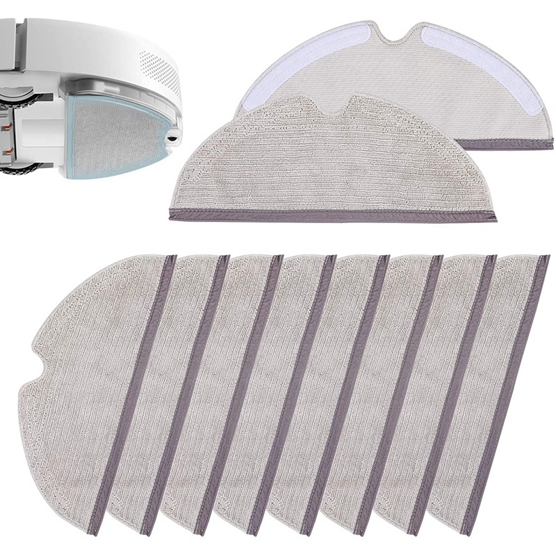 Set 10 tấm vải lau nhà cho Roborock S5 S5 Max S6 S6 Pure S6 MaxV E4 E35