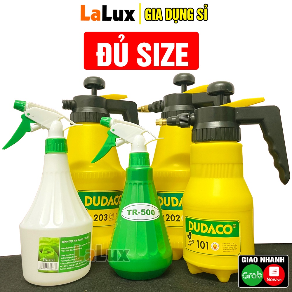 Bình Xịt Tưới Cây DUDACO CHÍNH HÃNG 2L 1L 750ML 500ML - Bình Xịt Phun Sương Xịt Khử Khuẩn, Phun th uốc Sâu - LALUX