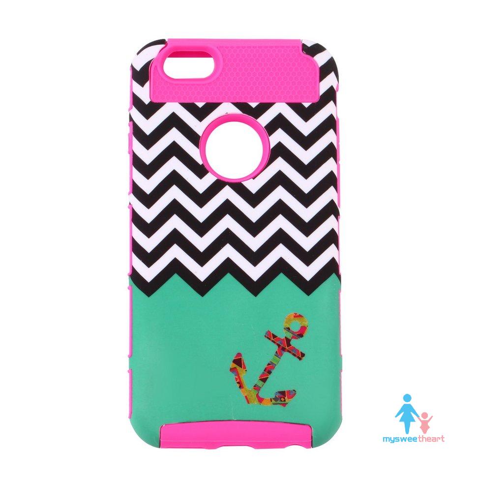 【lowest】1pc Cute Waves Anchor Hard Cover Case Skin for Apple iPhone 6 4.7'' New