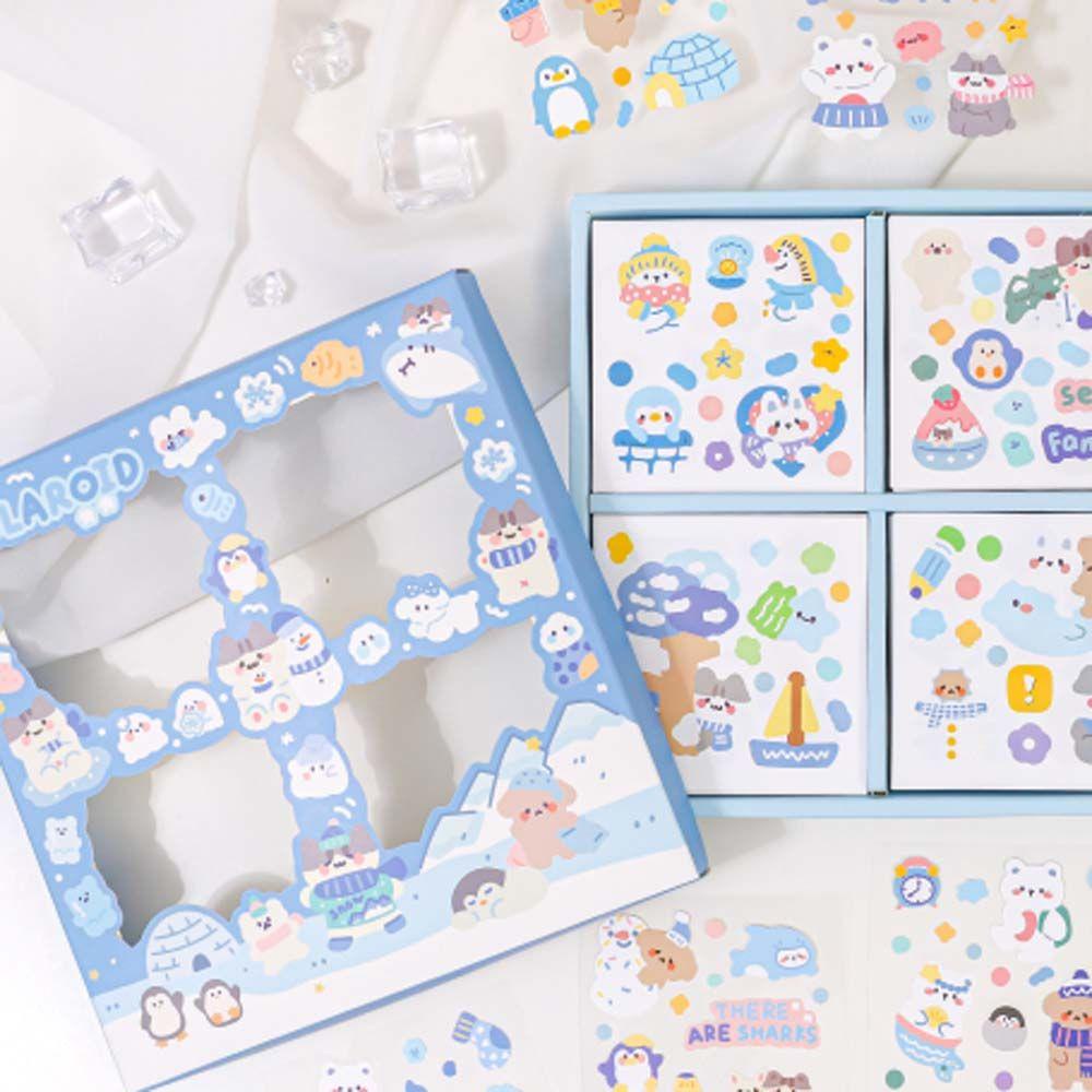 Miếng Dán PET Màu Nước Sáng Tạo Dùng Trang Trí Sổ Tay DIY