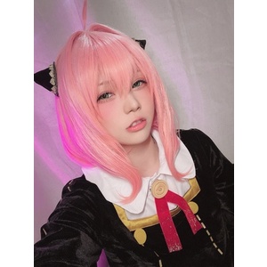 Tóc Giả Ngắn Màu Hồng Dễ Thương Chịu Nhiệt Hóa Trang Nhân Vật Anime SPY×FAMILY Anya Forger