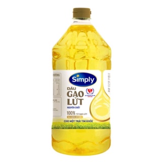 Dầu ăn gạo lứt Simply can 2l