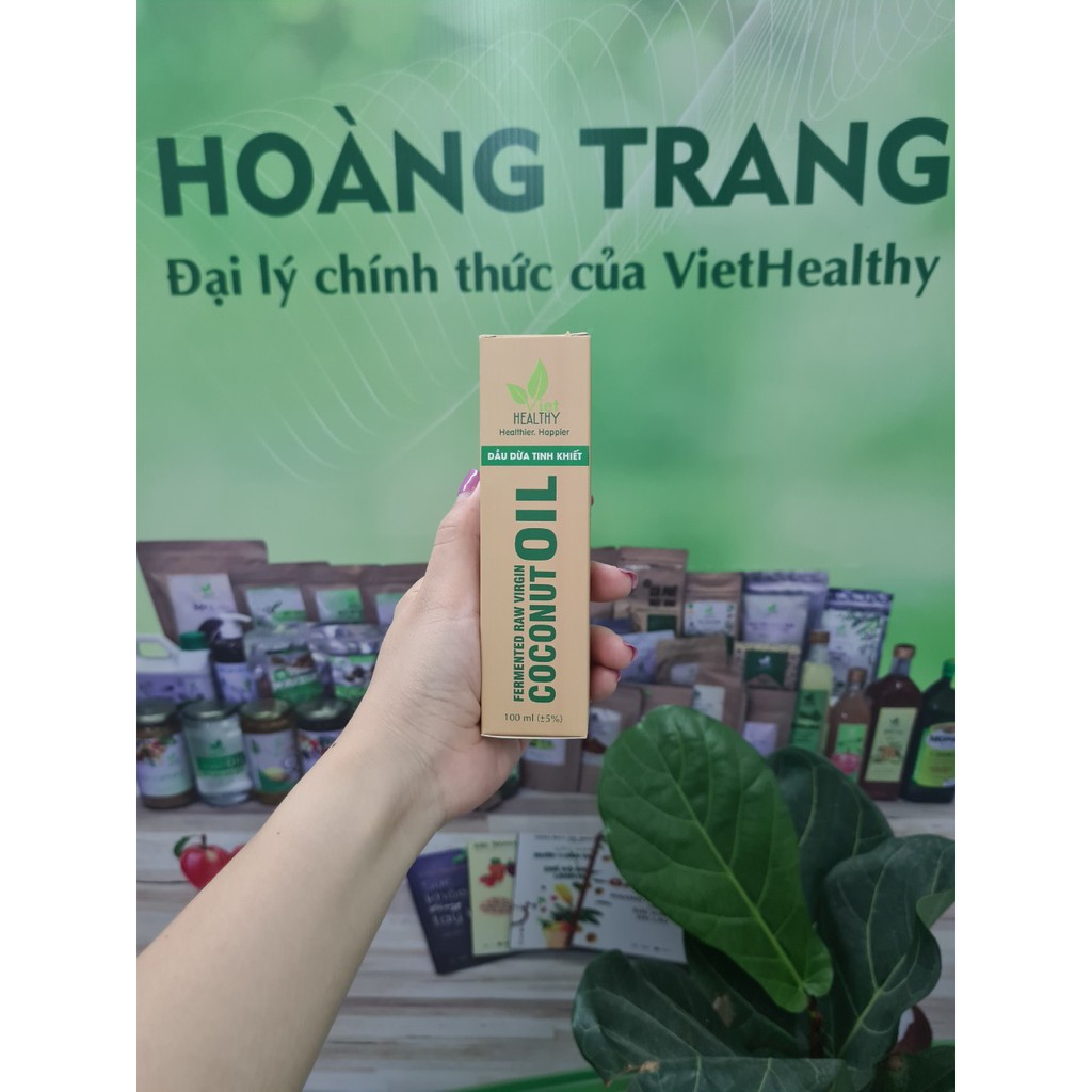 Dầu dừa tinh khiết lên men tươi lạnh Việt Healthy 100ml