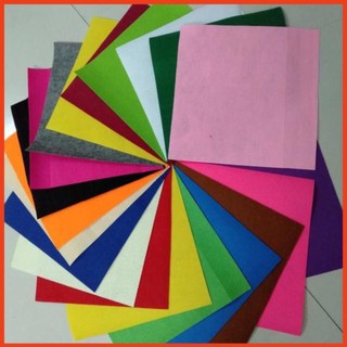 Set 10 tấm vải dạ các màu khổ 45x45cm
