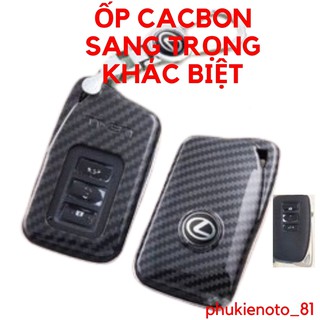 Ốp chìa khoá Lexus ❤ Freeship ❤ Vân cacbon cao cấp Dùng cho chìa 3 nút