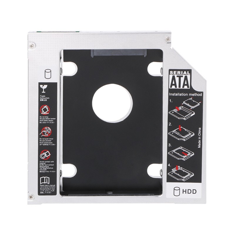 Hộp Đựng Ổ Cứng Ssd 12.7mm 2nd Hdd Caddy Sata 3.0 2.5 "Cho Laptop Odd Dvd / Cd-Rom Optical Bay | BigBuy360 - bigbuy360.vn