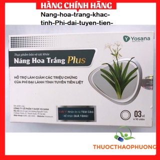 Náng hoa trắng Plus✨Thảo dượcan toàn-Freeship✨tiểu đêm,tiểu dắt,tiểu khó,không tự chủ,giảm u xơ,phì đại tiền liệt tuyến