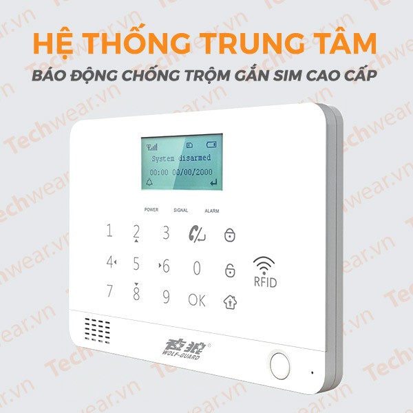 Hệ thống chống trộm dùng sim GSM gọi điện thoại TWYL-007MR1