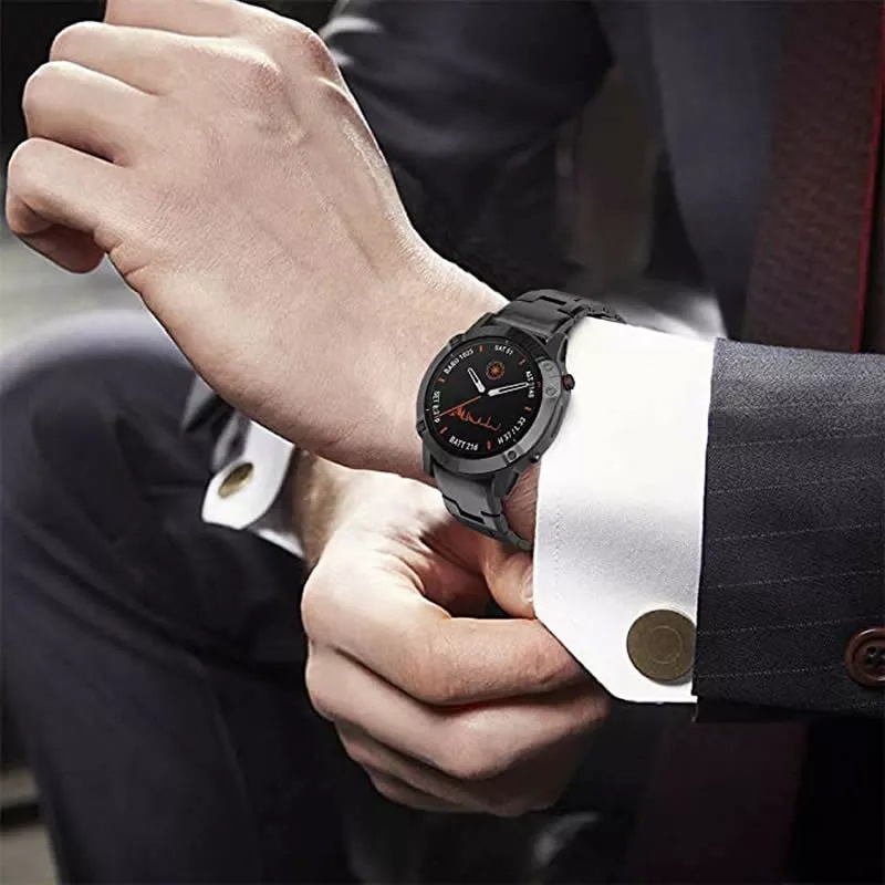 Dây Đeo Thay Thế Bằng Hợp Kim Titan 22 26mm Fenix6x Cho Garmin Fenix 5 5x Plus / 6 6x Pro 3hr