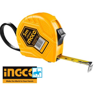 INGCO Thước Cuộn 5 Mét Thép Nền Vàng 5m x 25mm HSMT0835