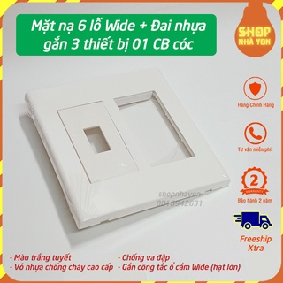 Combo mặt nạ ổ điện Wide Panasonic và đai nhựa lắp ráp CB cóc