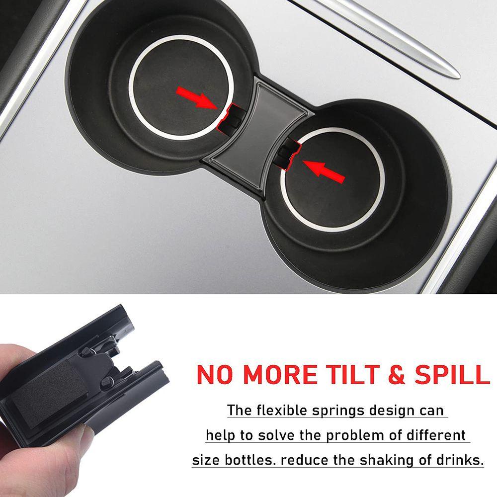 Khay Đựng Cốc Nước Cho Xe Hơi Tesla Model 3 / Y 2021 2022