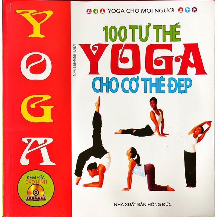 SÁCH - 100 tư thế yoga cho cơ thể đẹp (Kèm CD) Gigabook