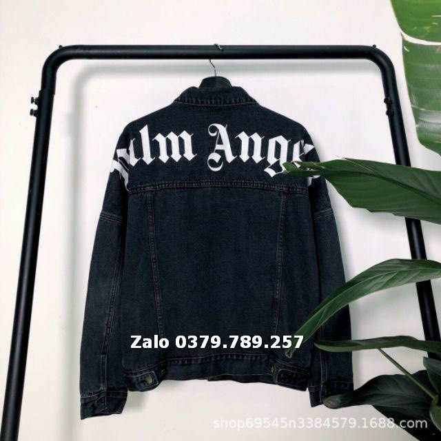 [Sỉ] Áo khoác jean nam nữ Unisex đen Angel form rộng đẹp cao cấp Chiwawa shop
