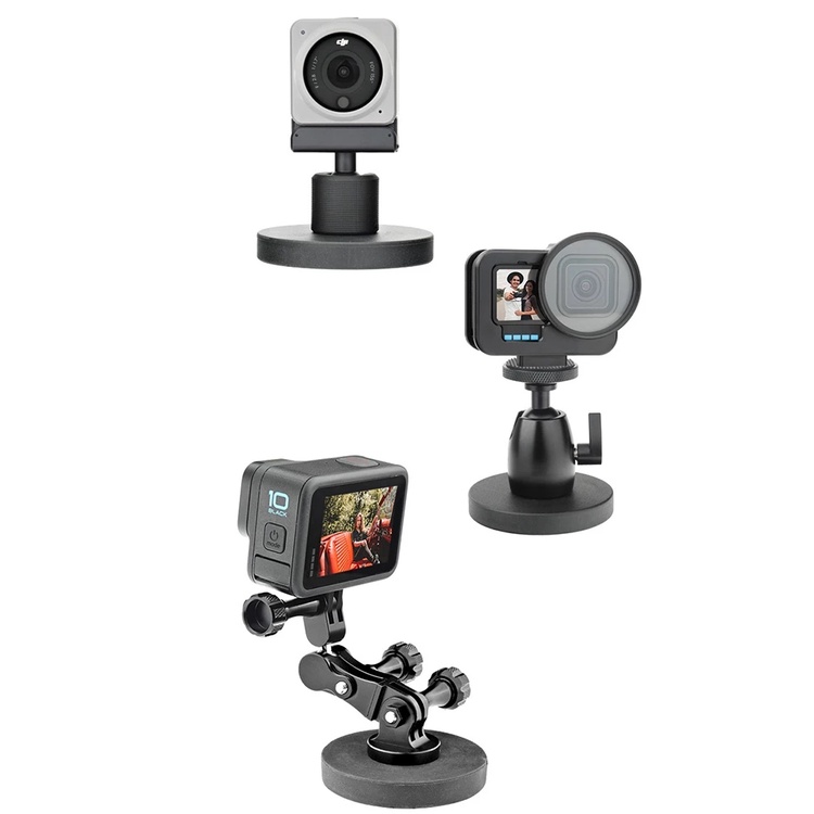 Bộ Giá Đỡ Máy Ảnh GoPro Hero 11 10 9 8 DJI Osmo Action 2 Có Nam Châm Tháo Lắp Nhanh