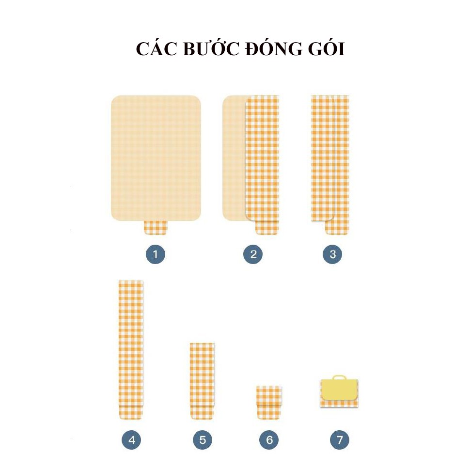 THẢM DÃ NGOẠI, DU LỊCH, PICNIC CAO CẤP - Chống thấm nước, họa tiết caro, gấp gọn tiện lợi )
