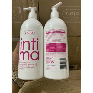 Dung Dịch Vệ Sinh Phụ Nữ Intima Hồng Bổ Sung Axit Lactic Giảm Viêm Nhẹ 500ml