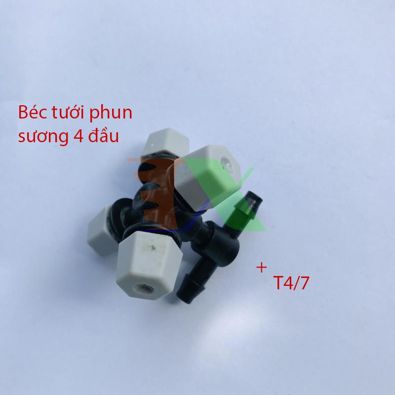 Béc tưới phun sương 4 đầu MT-309 30 lit / h + Tê 4/7mm