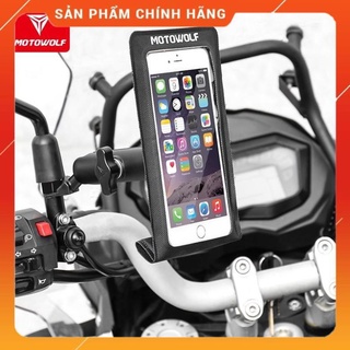 Giá đỡ điện thoại chống nước motowolf - chính hãng