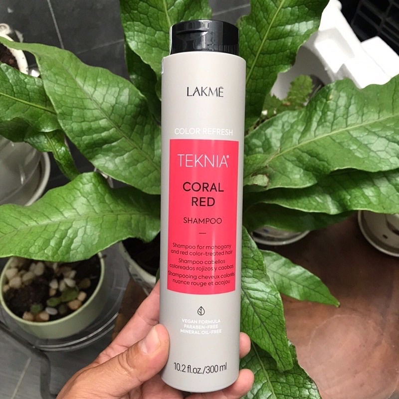 LÀM MỚI MẦU TÓC NHUỘM ĐỎ BẰNG DẦU GỘI ĐỎ LAKME CORAL RED