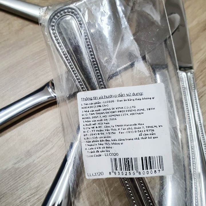 Dao ăn bò bít tết Lock&Lock LLC020-LLC050 Inox AISI420  không gỉ cao cấp