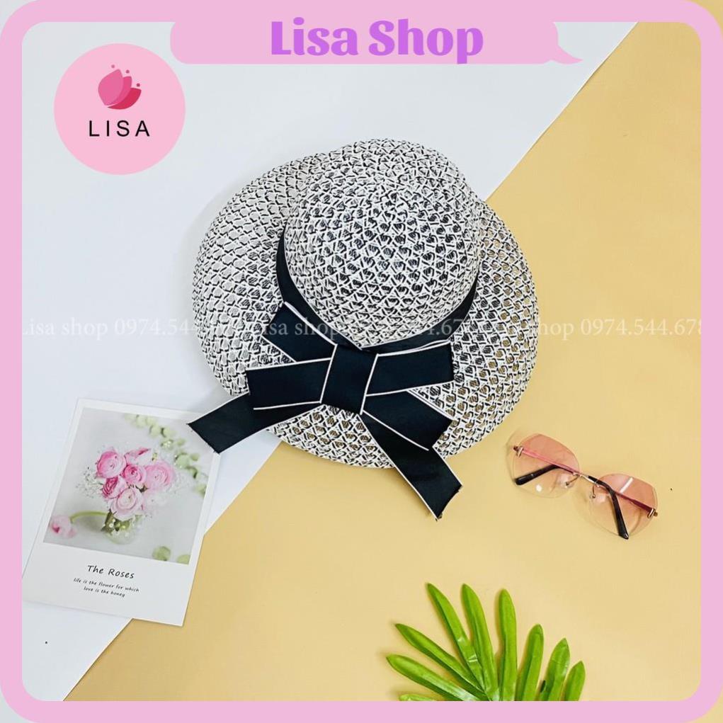 [HÀNG CAO CẤP]  Mũ đi biển, nón đi biển dáng lồng đèn, chất liệu lưới cước phối nơ mặt sau sang chảnh hot hit, M14