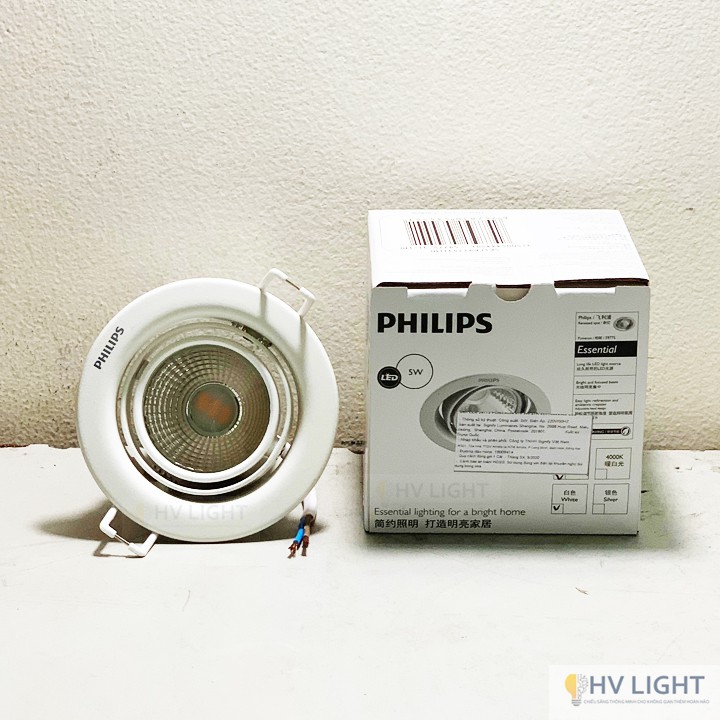 Đèn âm trần chiếu điểm PHILIPS LED Poremon 5977x - HÀNG CHÍNH HÃNG