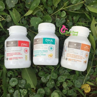 [Combo 3sp]- kẽm úc+ DHA úc+ Canxi úc Biosland