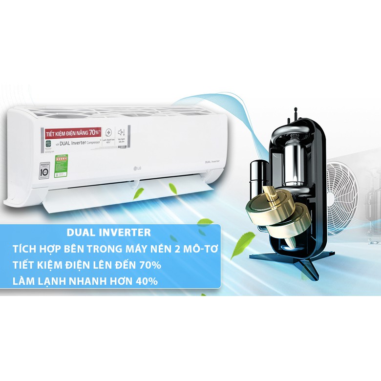 Máy lạnh LG Inverter 1.5 HP V13ENS (Miễn phí giao tại HCM-ngoài tỉnh liên hệ shop)