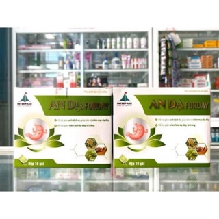 AN DẠ Forday giảm axit dịch vị,giúp bảo vệ niêm mạc dạ dày,hỗ trợ viêm loét dạ dày,tá tàng.