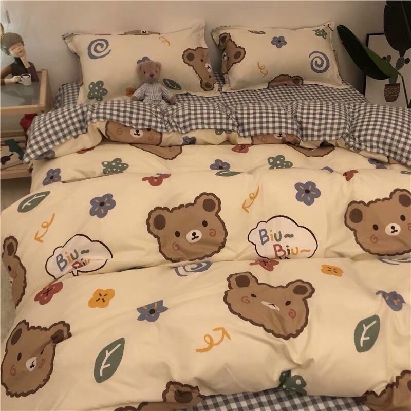 Bộ chăn ga và vỏ gối poly nhập khẩu mẫu mới