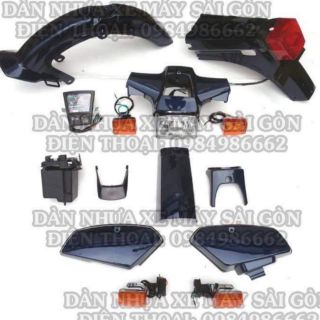 Full dàn áo xe CUB 82.DD đèn vuông - nhựa chính hãng UMV  Taiwan
