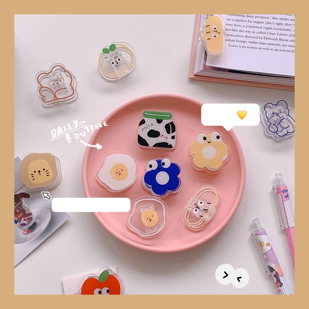 Kẹp Giấy Trang Trí Paper Clip Đáng Yêu Đồ Ăn Trái Cây