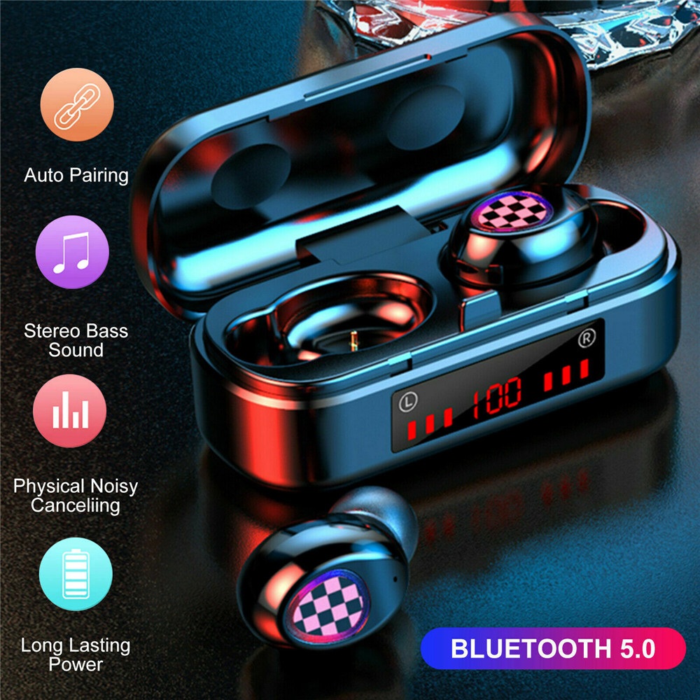 Bộ 2 Tai Nghe Tws Bluetooth 5.0 Âm Thanh Sống Động Chất Lượng Cao
